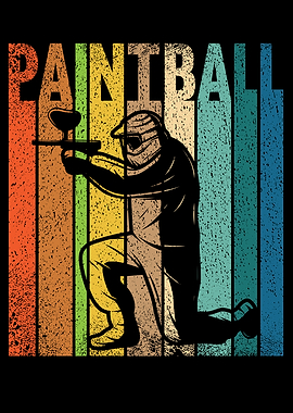Retro Paintball Player