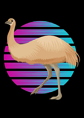 Emu Retro Synthwave Emu Au