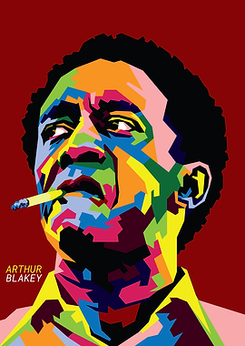 Arthur Blakey WPAP Pop Art
