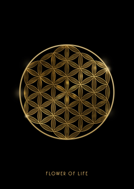 Gold Flower of Life