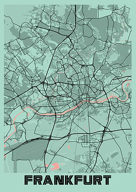 Frankfurt Peony City Map