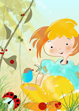 Red berries or ladybugs