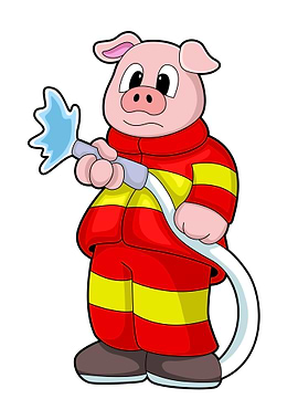 Pig Fire department Hose