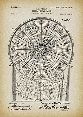 Patent Clock Geographical
