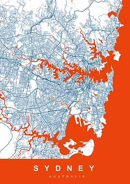 SYDNEY City Map Australia