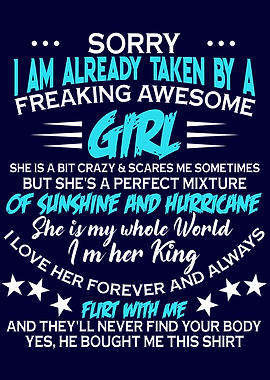 Sorry I am already taken