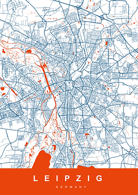 LEIPZIG City Map Germany