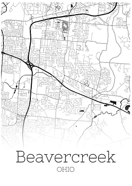 Beavercreek Ohio city map
