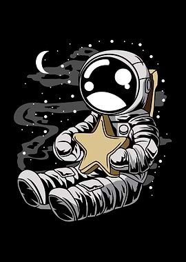Astronaut Holding the Star