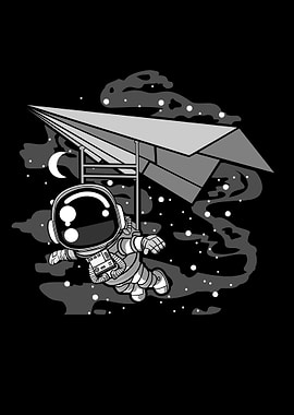 Astronaut Paragliding