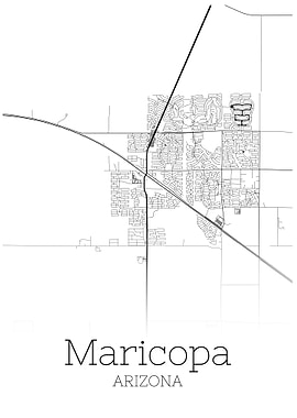 Maricopa Arizona city map