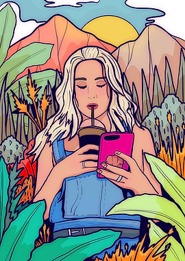 A relaxing spring walk