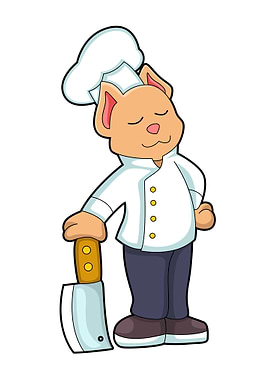 Cat Cook Cutting knife