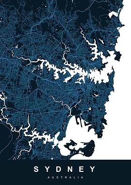SYDNEY City Map Australia