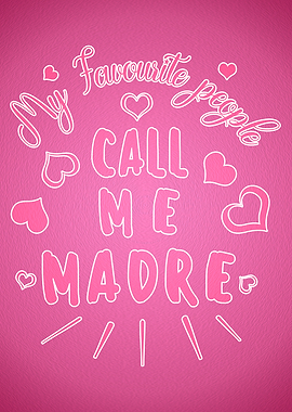 Madre line art drawn quote