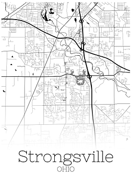 Stronsville Ohio city map