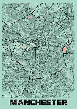 Manchester Peony City Map