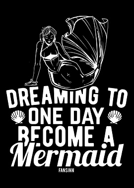 funny Mermaid slogan for w