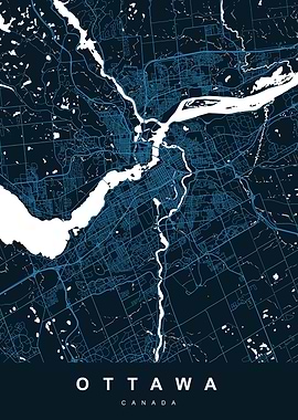 OTTAWA City Map Canada