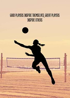 Volleyball Wall Art Decor