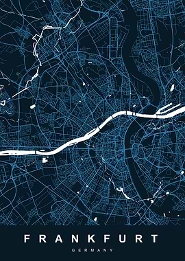 FRANKFURT City Map Germany