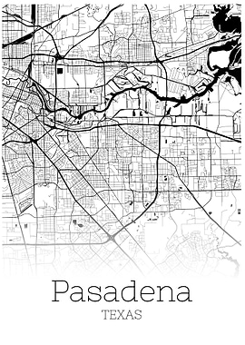 Pasadena Texas city map