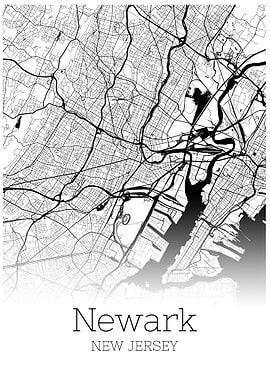 Newark New Jersey city map