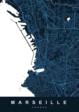 MARSEILLE City Map France