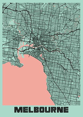 Melbourne Peony City Map