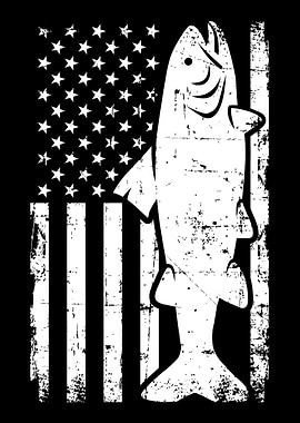 Trout USA flag