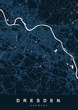 DRESDEN City Map Germany