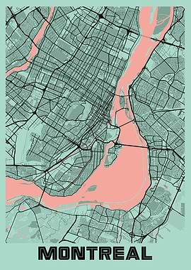 Montreal Peony City Map