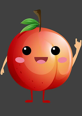 Funny Fruit Dance Peach