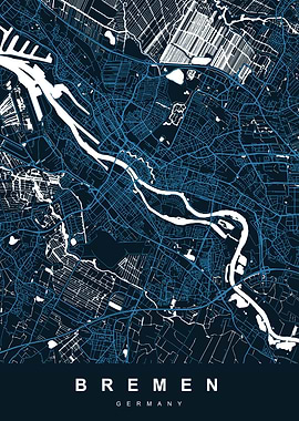 BREMEN City Map Germany