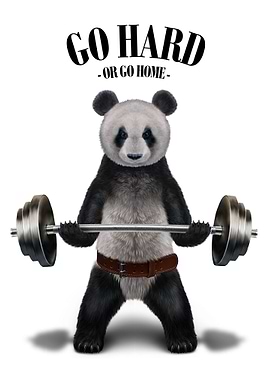 Giant Panda Weightlifting
