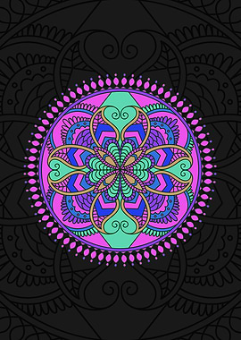 Purple Aesthetic Mandala