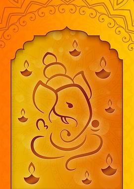 Hindu Ganesh Candles 1