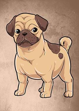 Cute Pug
