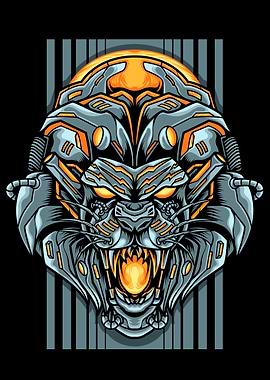 Lion Mecha Cyborg