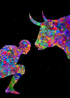 Bullfighter watercolor