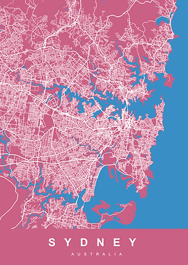 SYDNEY City Map Australia
