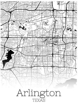Arlington Texas city map