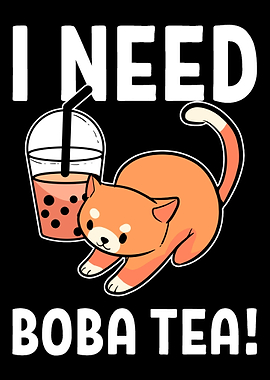Boba Tea Boba Tea and Cat