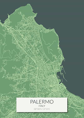 Palermo Map Green