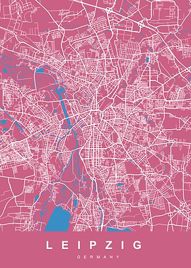 LEIPZIG City Map Germany