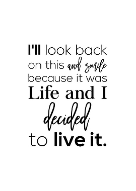 Life Quotes Wall Poster