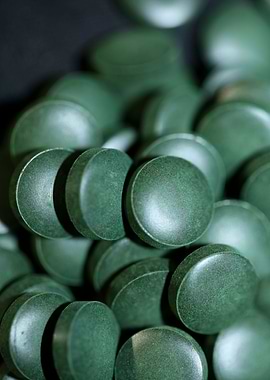 Spirulina platensis pills