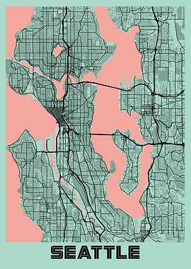 Seattle Peony City Map