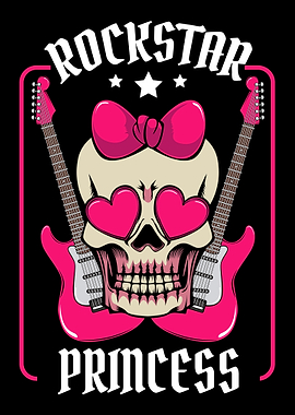 Rockstar Princess Skull