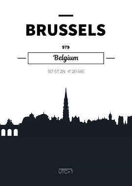 Brussels Belgium skyline